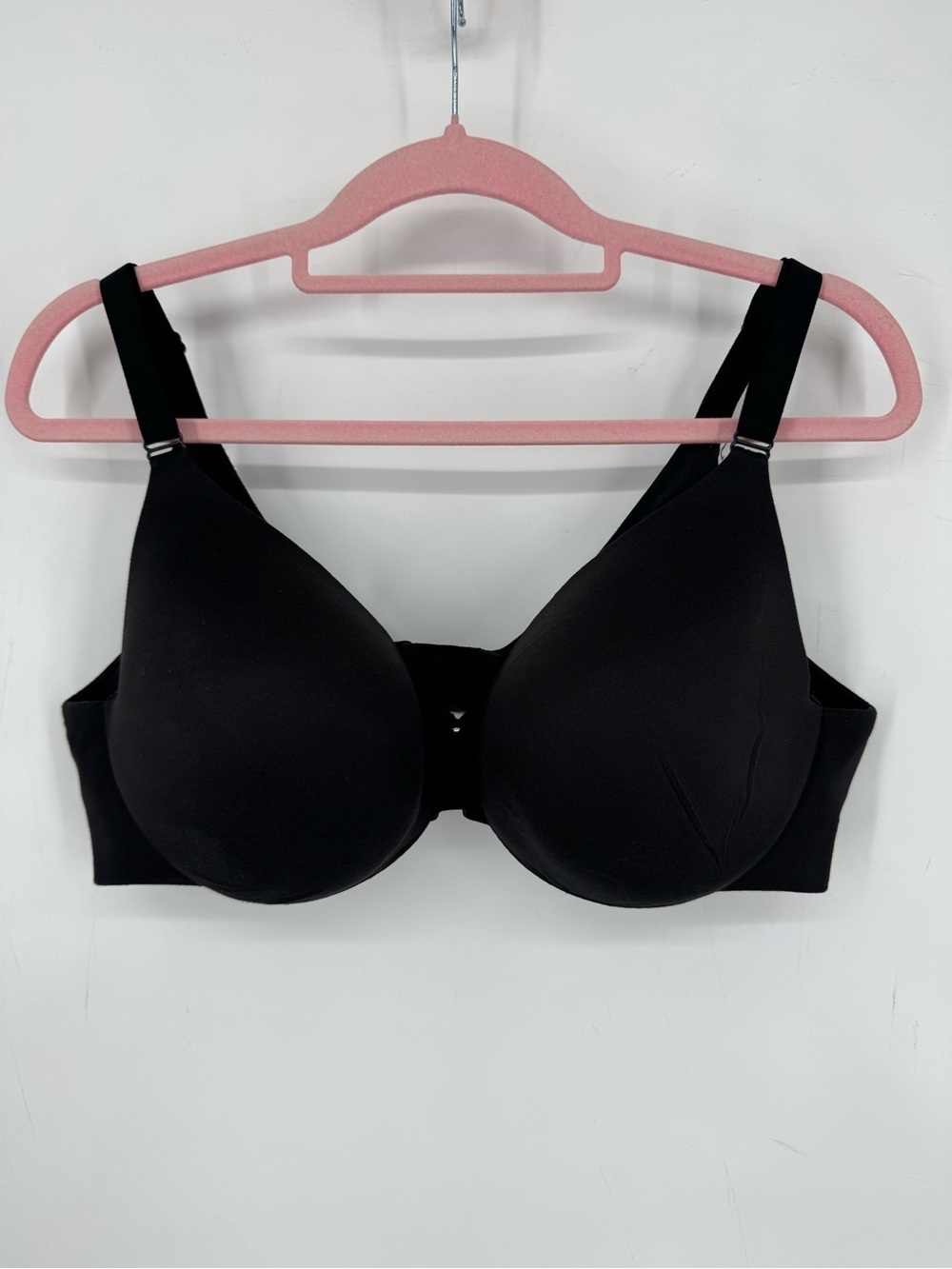 Cacique Lane Bryant Black Back Smoother Lightly Lined Full Coverage Bra Size 42C